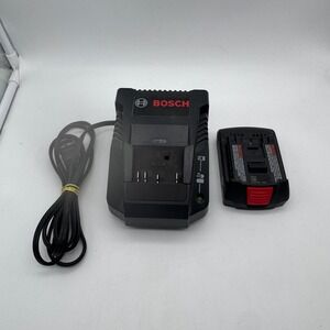 Bosch 18V 1.5Ah Li-Ion Battery & BC660 Charger Set Black Red 2607225429